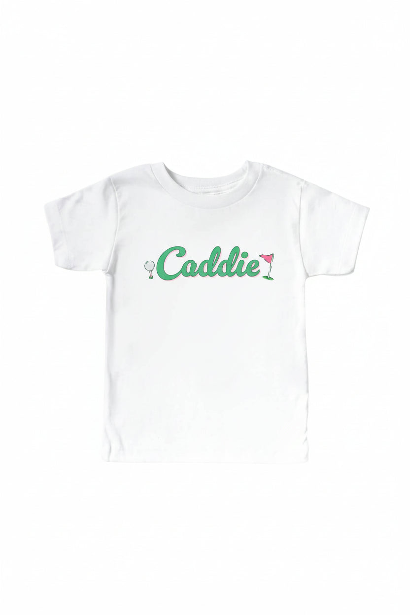 Caddie Kids Graphic Tee | White