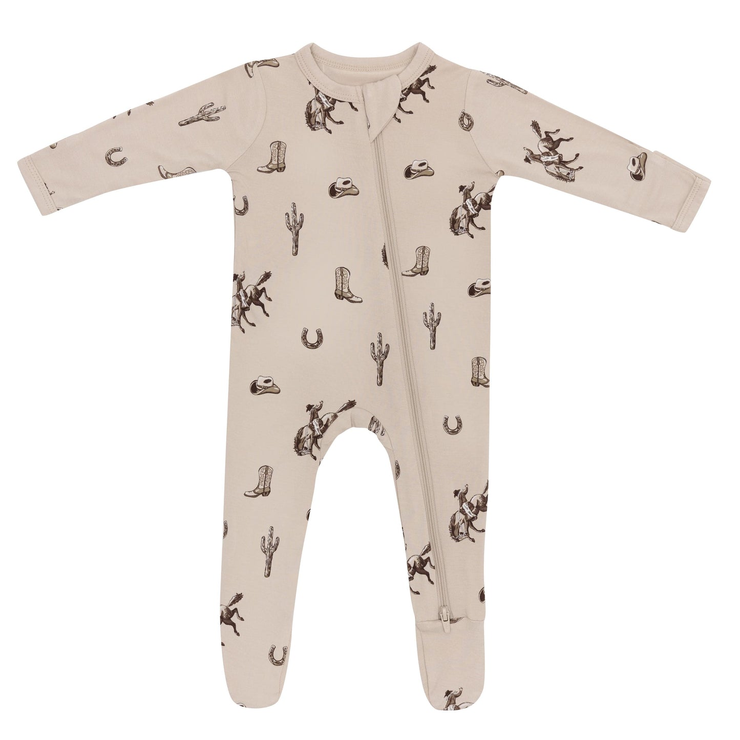 Zippered Footie in Classic Cowboy
