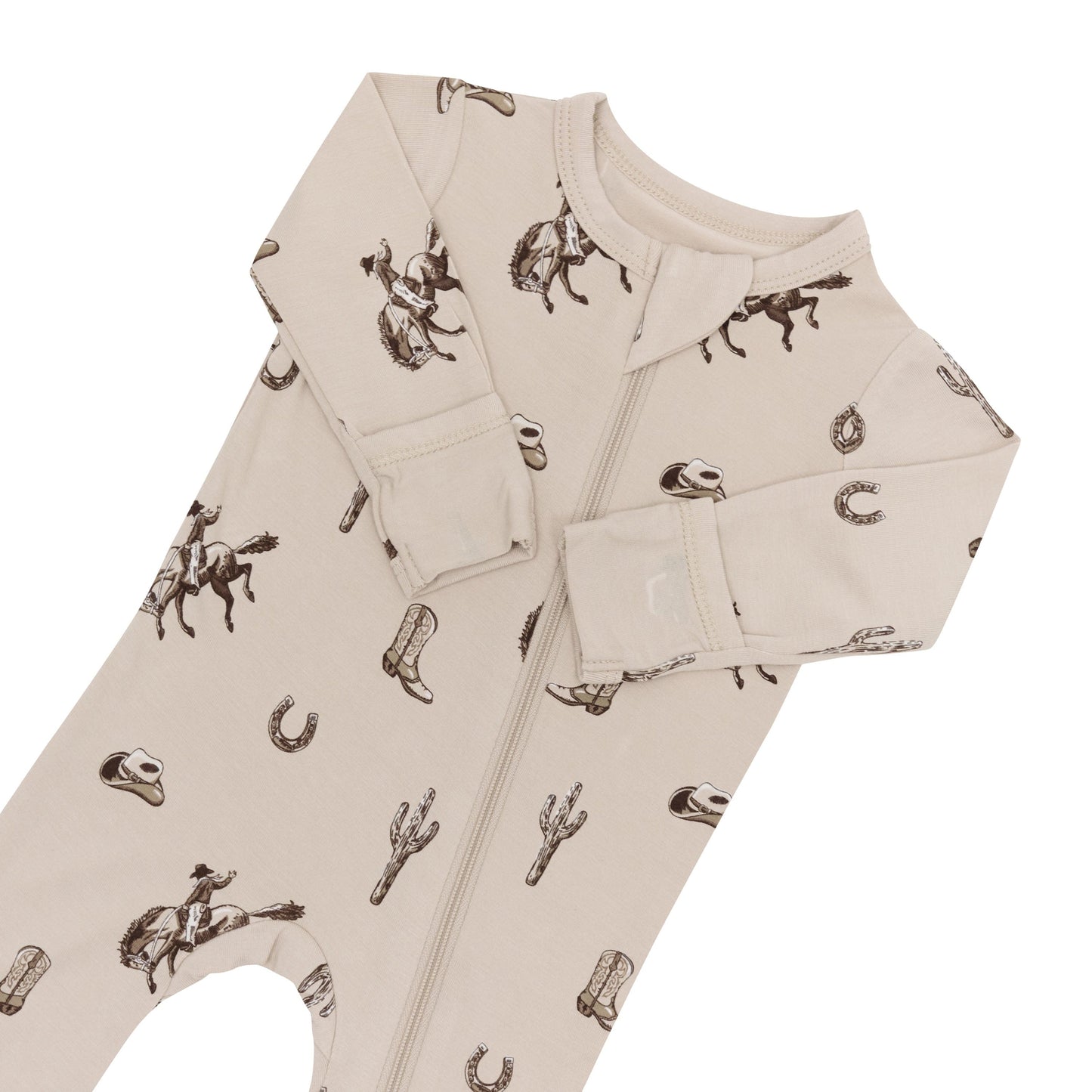 Zippered Footie in Classic Cowboy