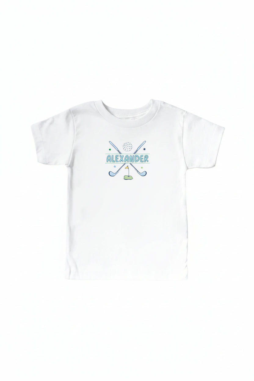 Country Club Cuties Personalized Kids Graphic Tee | White