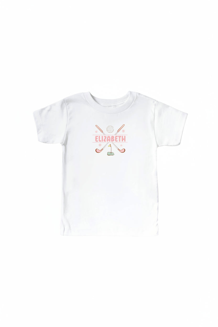 Country Club Cuties Personalized Kids Graphic Tee | White