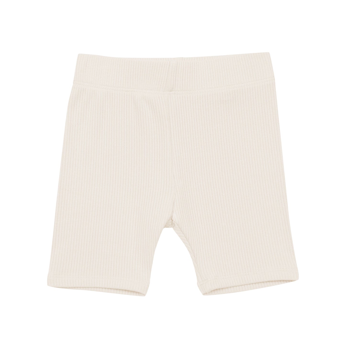 Ribbed Toddler Biker Shorts in Oat