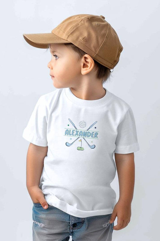 Country Club Cuties Personalized Kids Graphic Tee | White